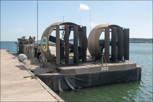 Poster, Many Sizes Available; Hovercraft At Berga Navy Base, Sweden