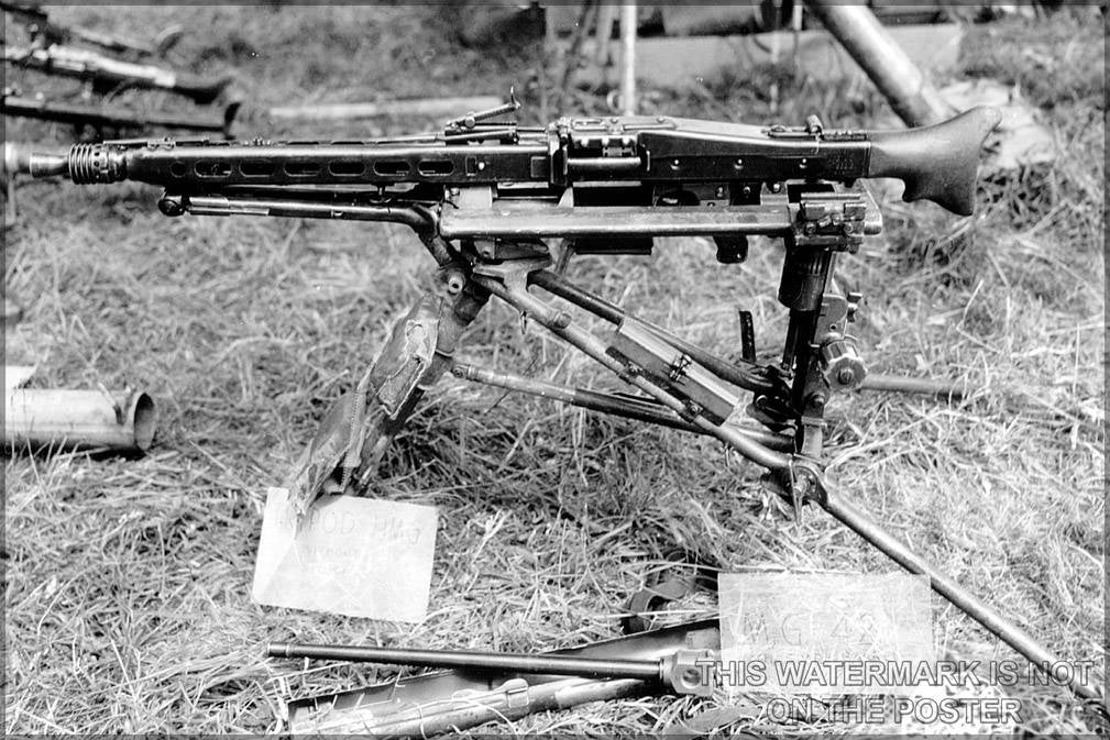 Poster, Many Sizes Available; Mg 42 Mounted On The Lafette 42 Tripod