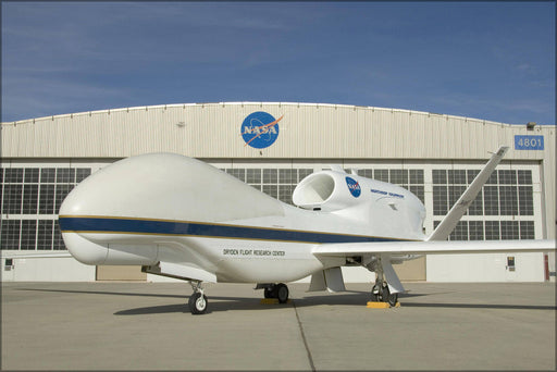 Poster, Many Sizes Available; Global Hawk Rq-4 Uav Drone Dryden Flight Research Center