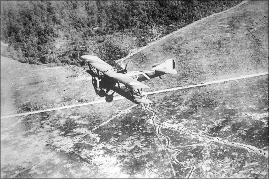 Poster, Many Sizes Available; Chateau Thierre Spad Aeroplane, A World War I Argone Forest