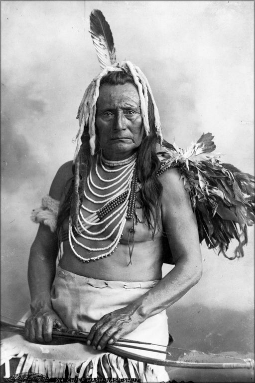 Poster, Many Sizes Available; Chief Hash-Nash-Shut Of A North American Indian Tribe, 1901