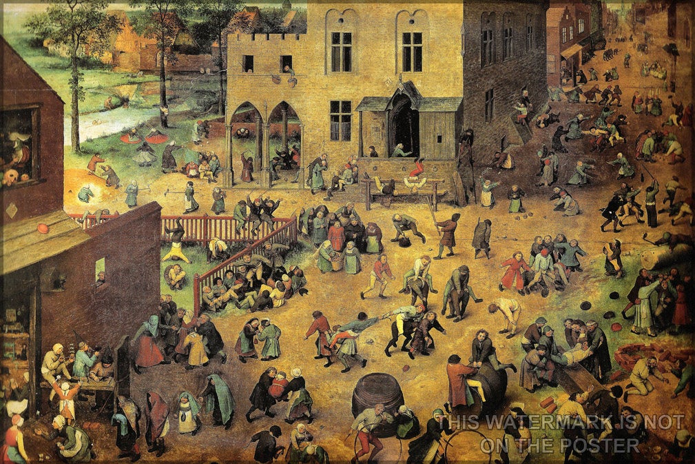 Poster, Many Sizes Available; Children'S Games Kinderspiele, Children'S Games. Bruegel