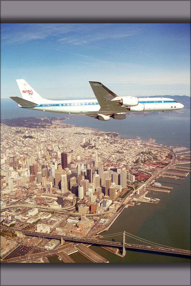 Poster, Many Sizes Available; Douglas Dc-8-72 Over San Francisco