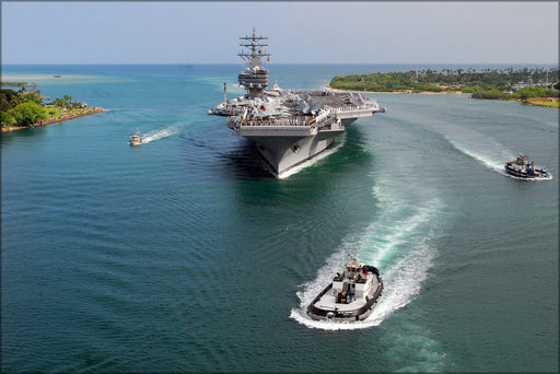 Poster, Many Sizes Available; Uss Ronald Reagan Cvn 76 Pearl Harbor Hawaii P2