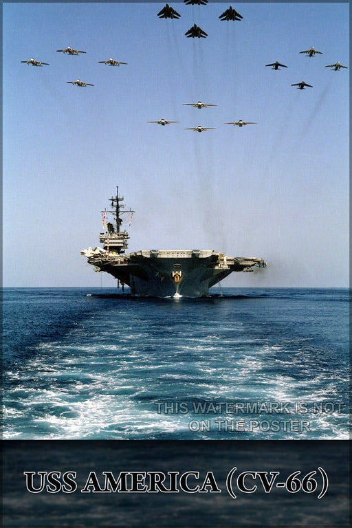 Poster, Many Sizes Available; Uss America (Cv-66) P2