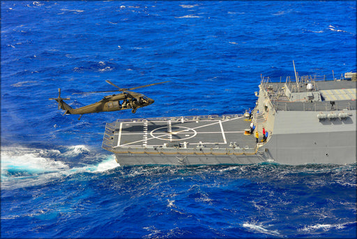 Poster, Many Sizes Available; Army Sikorsky Uh-60M Blackhawk Helicopter Uss Michael Murphy