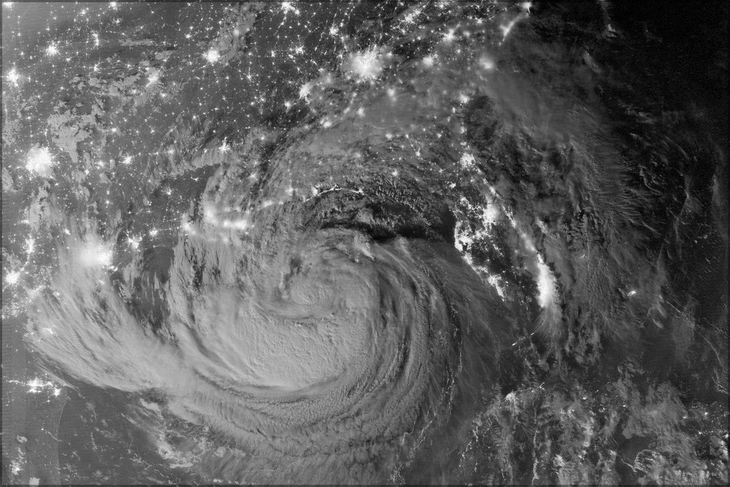 Poster, Many Sizes Available; Hurricane Isaac By Night.Jpeg_Files