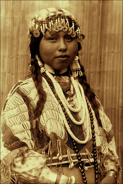 Poster, Many Sizes Available; Wishham (Tlakluit) Bride Native American Indian 1910