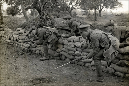 Poster, Many Sizes Available; A Listening Post Leaving The Trench France. Photographer H. D. Girdwood. 13875656403