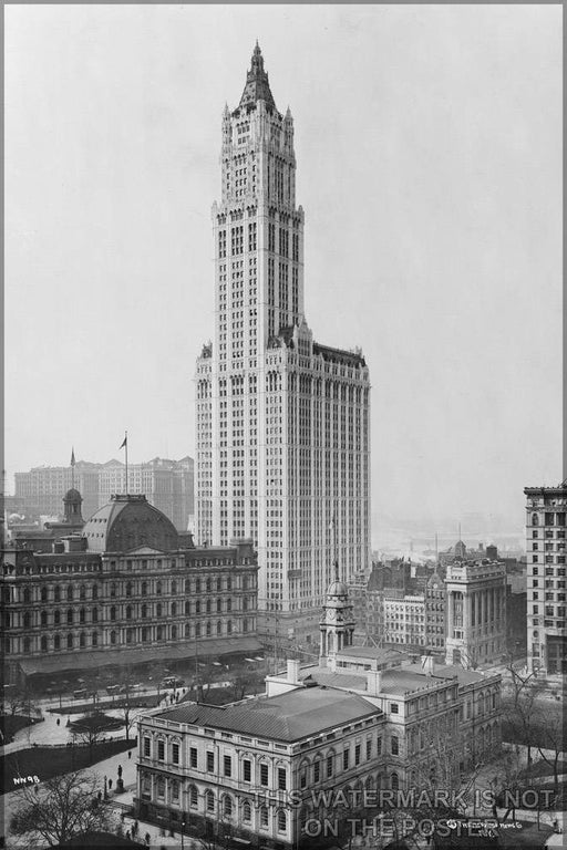 Poster, Many Sizes Available; Woolworth Building  C1913