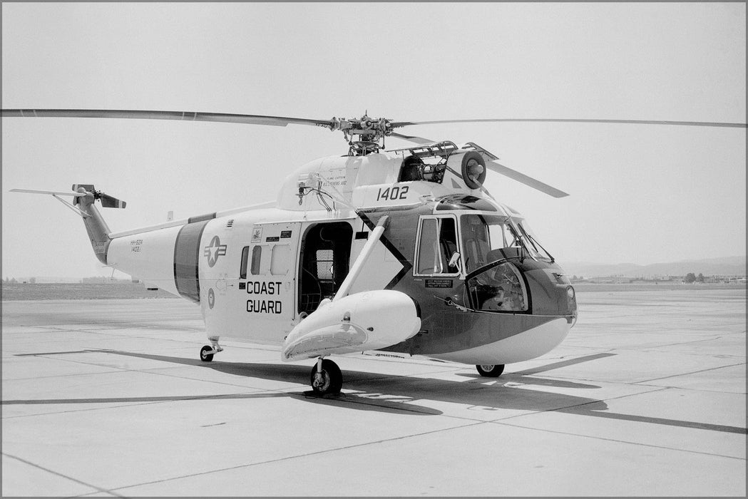 Poster, Many Sizes Available; U.S. Coast Guard Sikorsky Hh-52A Seaguard Helicopter H-52