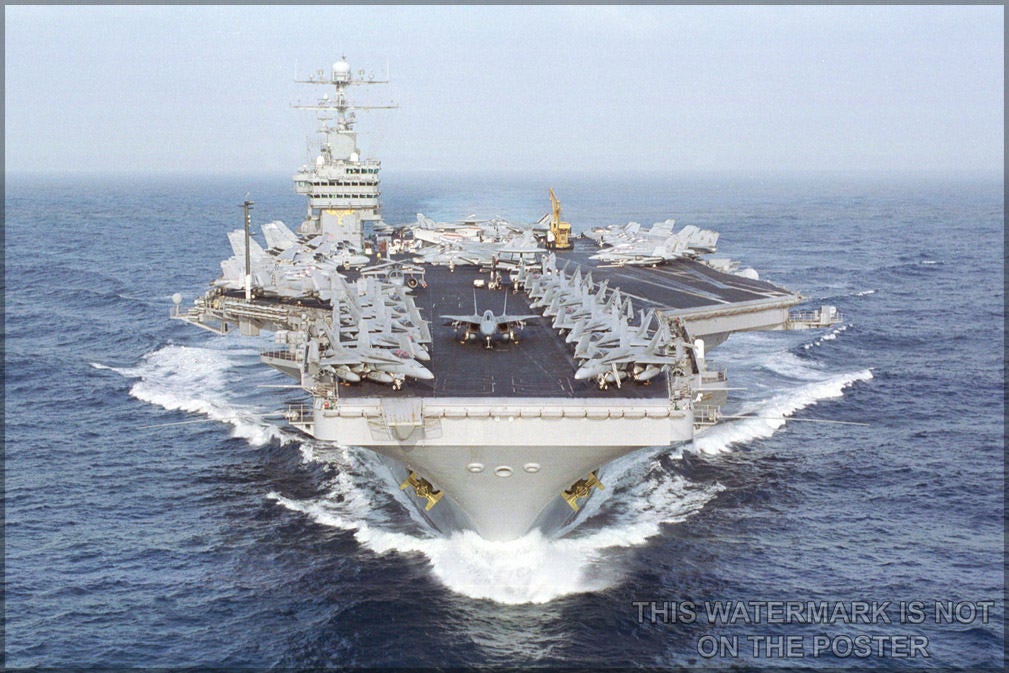 Poster, Many Sizes Available; Uss Dwight D. Eisenhower (Cvn 69) And Carrier Air Wing Seven (Cvw-7)