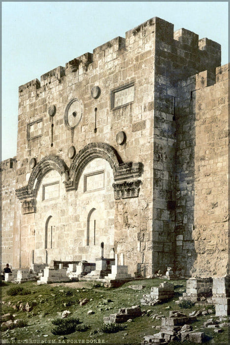 Poster, Many Sizes Available; Golden Gate Jerusalem Around 1900