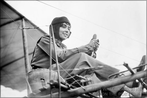 Poster, Many Sizes Available; HÃ©lÃ¨ne Dutrieu C1911 Aviator