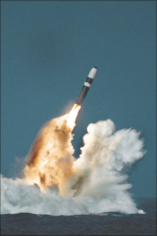 Poster, Many Sizes Available; United States Trident Ii (D-5) Missile Underwater Launch