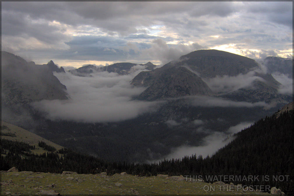 Poster, Many Sizes Available; Ute Trail In Rocky Mountain National Park