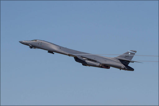 Poster, Many Sizes Available; Usaf B-1 Lancer Bomber Taking Off At Dyess Afb