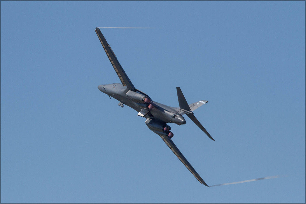 Poster, Many Sizes Available; Usaf B-1 Lancer Bomber Using Its Afterburners