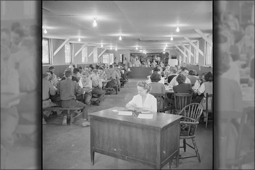 Poster, Many Sizes Available; Granada Relocation Center, Amache, Colorado. Staff Mess Hall Which Serves Members Of The Appointed . . . Nara