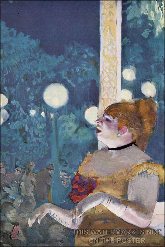 Poster, Many Sizes Available; At The CafÃ©-Concert The Song Of The Dog, 1875-1877 By Edgar Degas