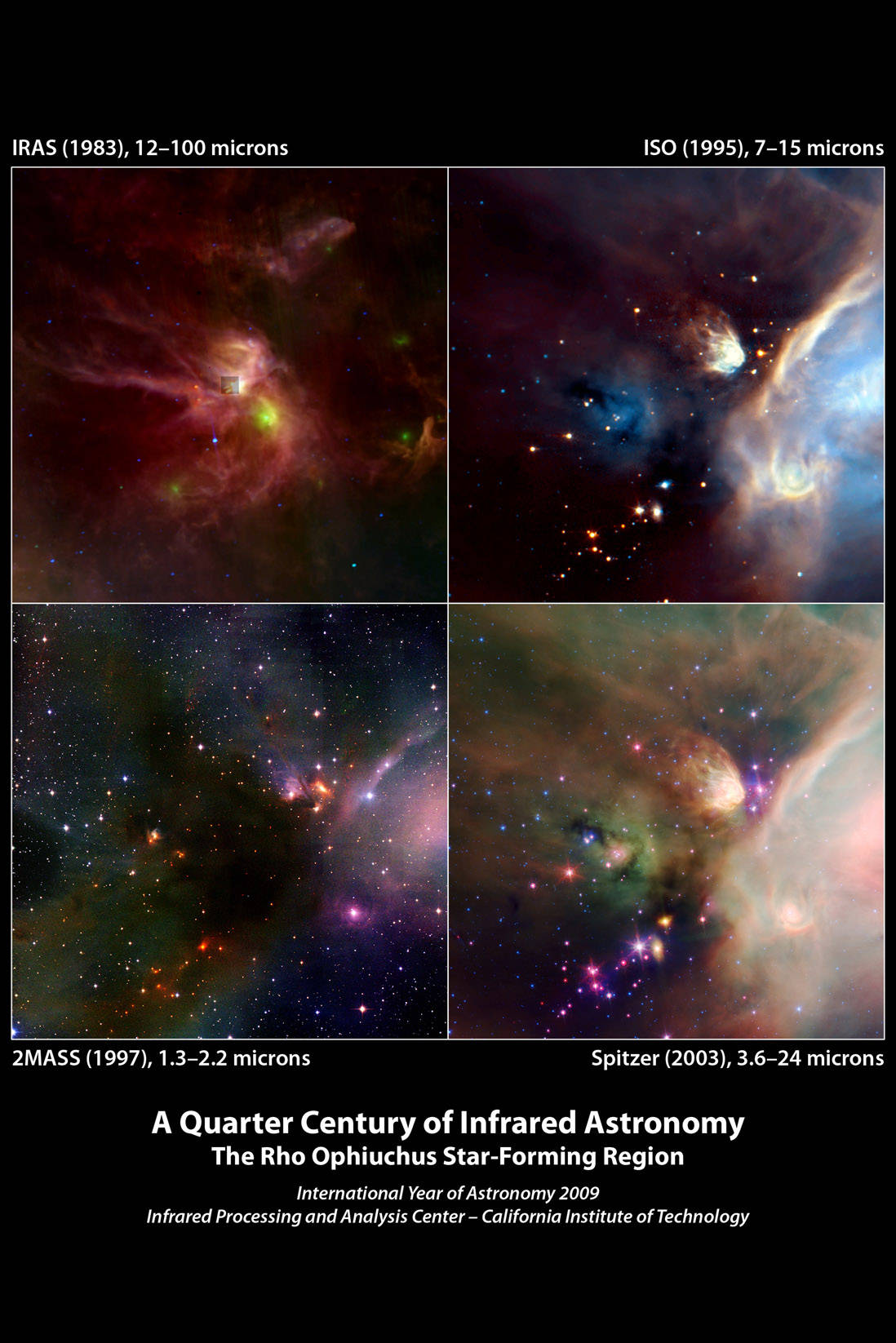 Infrared Origin Image Poster, Many Sizes Available; A Quarter Century Of Infrared Astronomy ...