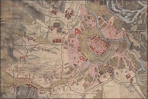 Poster, Many Sizes Available; Vienna Map, 1773â81