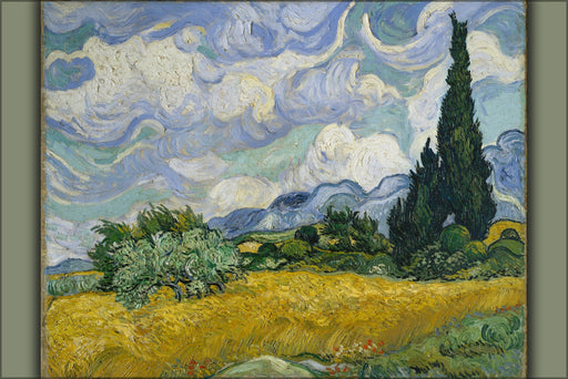 Poster, Many Sizes Available; Wheat Field With Cypresses 1889 By Vincent Van Gogh