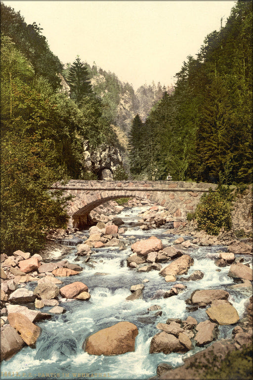 Poster, Many Sizes Available; View In The Valley, Wehrathal, Black Forest, Baden, Germany 1890