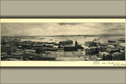 Poster, Many Sizes Available; View Of Harbor San Juan Puerto Rico 1927