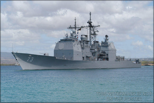 Poster, Many Sizes Available; Uss Port Royal (Cg-73), A Ticonderoga Class Cruiser - Copy