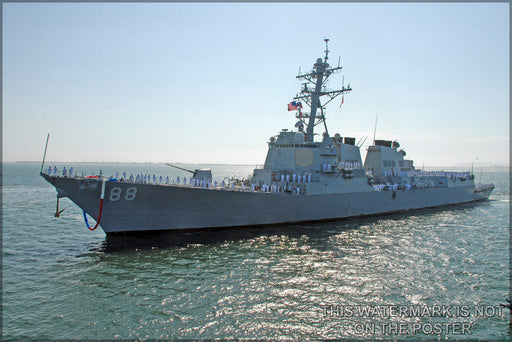 Poster, Many Sizes Available; Uss Preble (Ddg-88) Is An Arleigh Burke-Class Destroyer P1