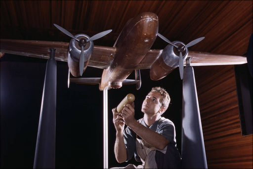 Poster, Many Sizes Available; Wind Tunnel Model Of B-25 Mitchell Bomber 1942