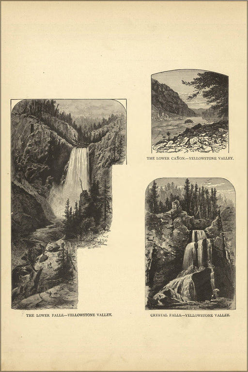 Poster, Many Sizes Available; Views Of Yellowstone National Park 1881