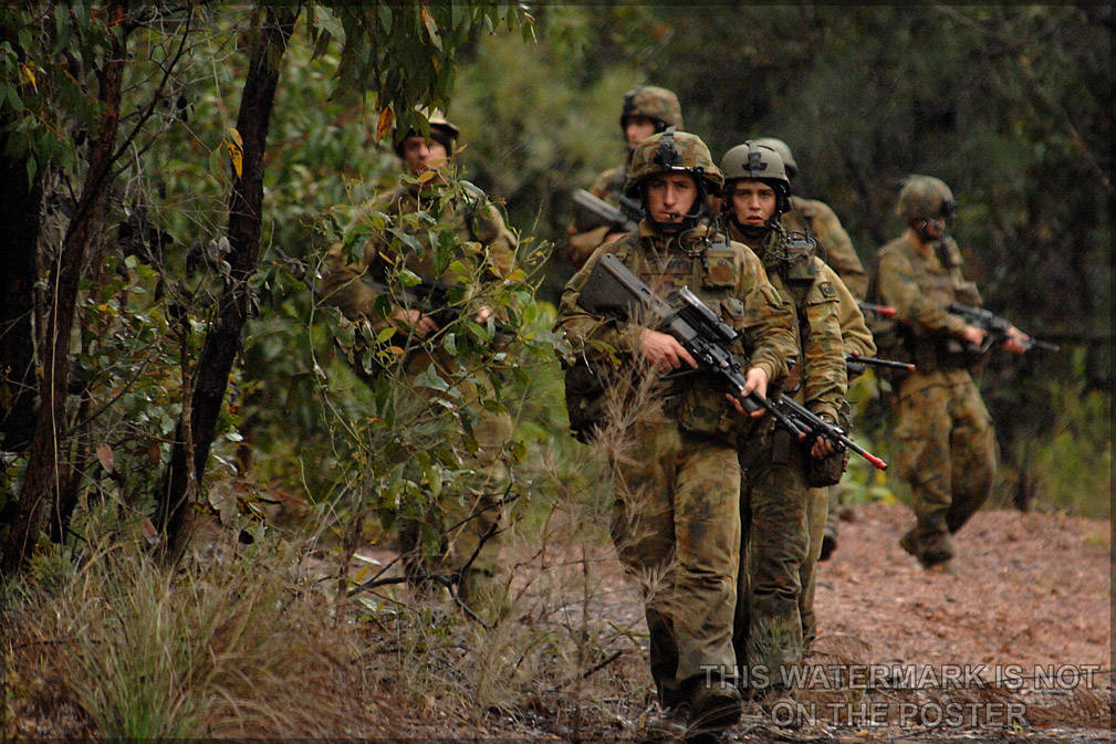 Poster, Many Sizes Available; Australian Army Soldiers From The 2Nd Battalion, Royal Australian Regiment