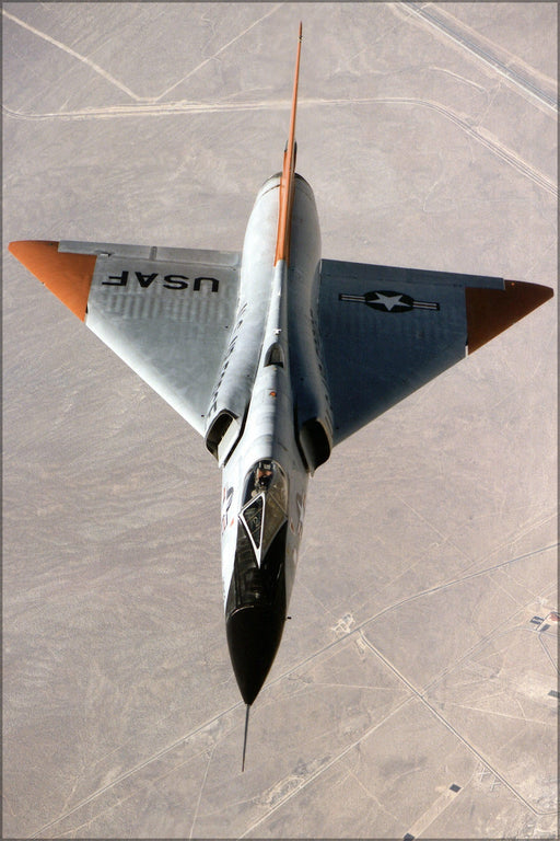 Poster, Many Sizes Available; Eclipse Program Qf-106 Aircraft In Flight F-106 Delta Dart