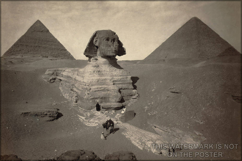 Poster, Many Sizes Available; Great Sphinx Partially Excavated C1878 Giza