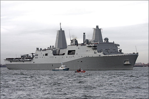 Poster, Many Sizes Available; 3000 Uss New York In The Hudson River On Nov 2Nd, 2009