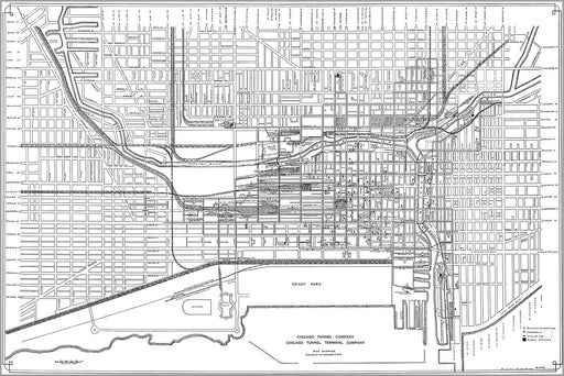 Poster, Many Sizes Available; 1937 Chicago Tunnel Terminal Company
