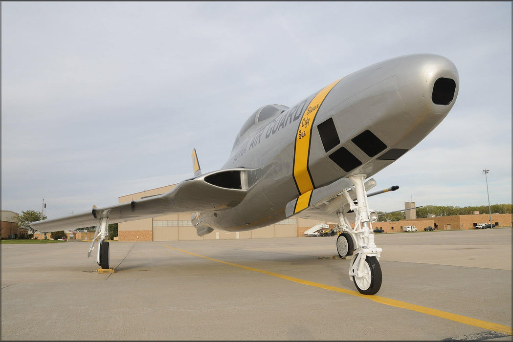 Poster, Many Sizes Available; A U.S. Air Force Rf 84F Thunderflash Aircraft Sits On The Flight Line In Sioux City, Iowa, Oct. 11, 2013 13100