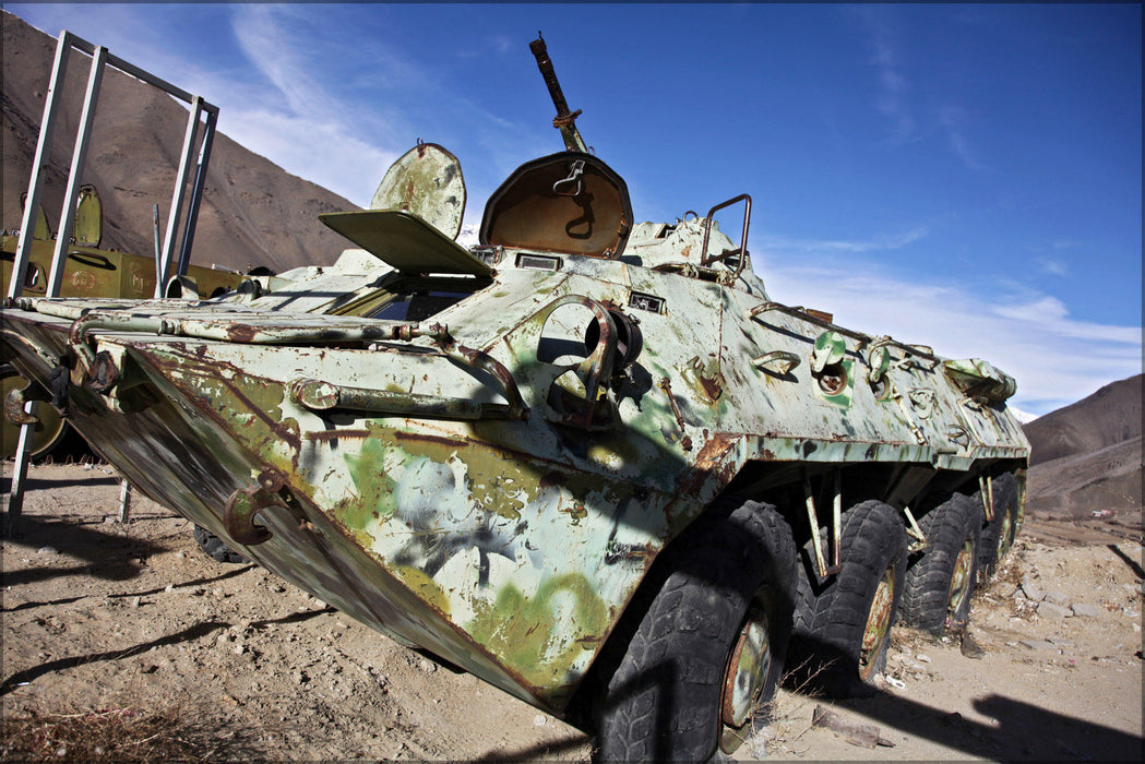 Poster, Many Sizes Available; Abandoned Soviet Btr In Afghanistan