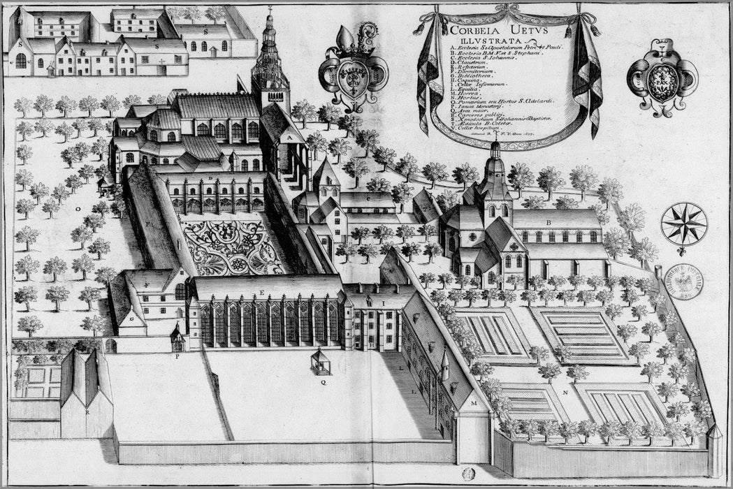 Poster, Many Sizes Available; Abbaye Corbie France 1677