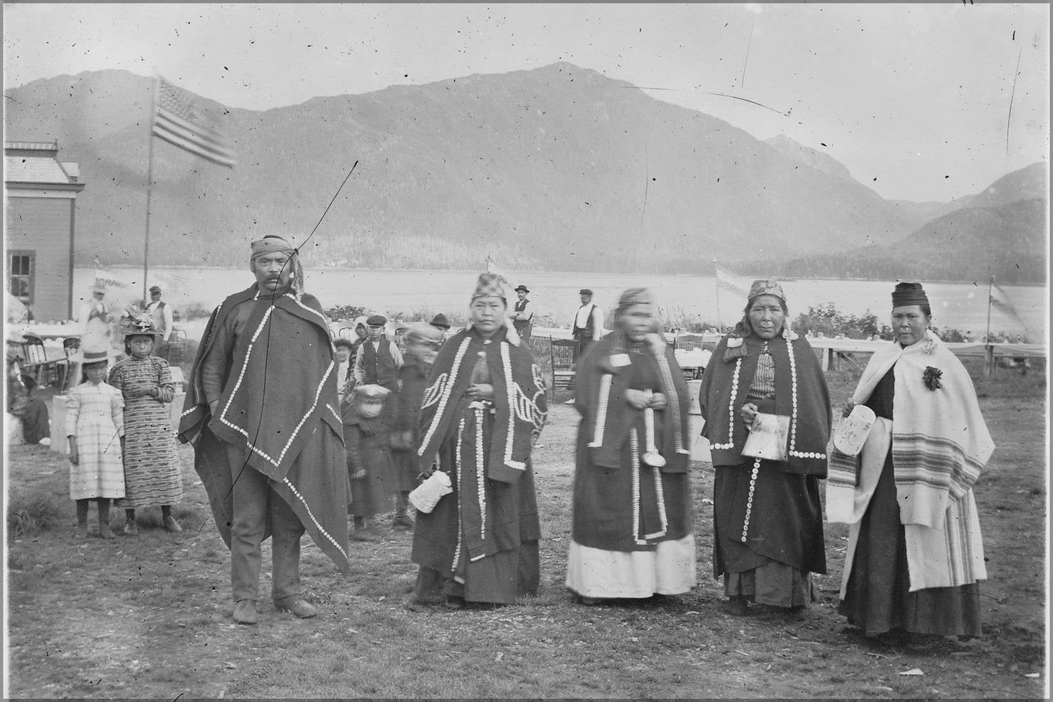 Poster, Many Sizes Available; Group In Native Dress Taken On Occasion Of Edward Marsden&#39;S Wedding Day At Metlakahtla. Nara 297646