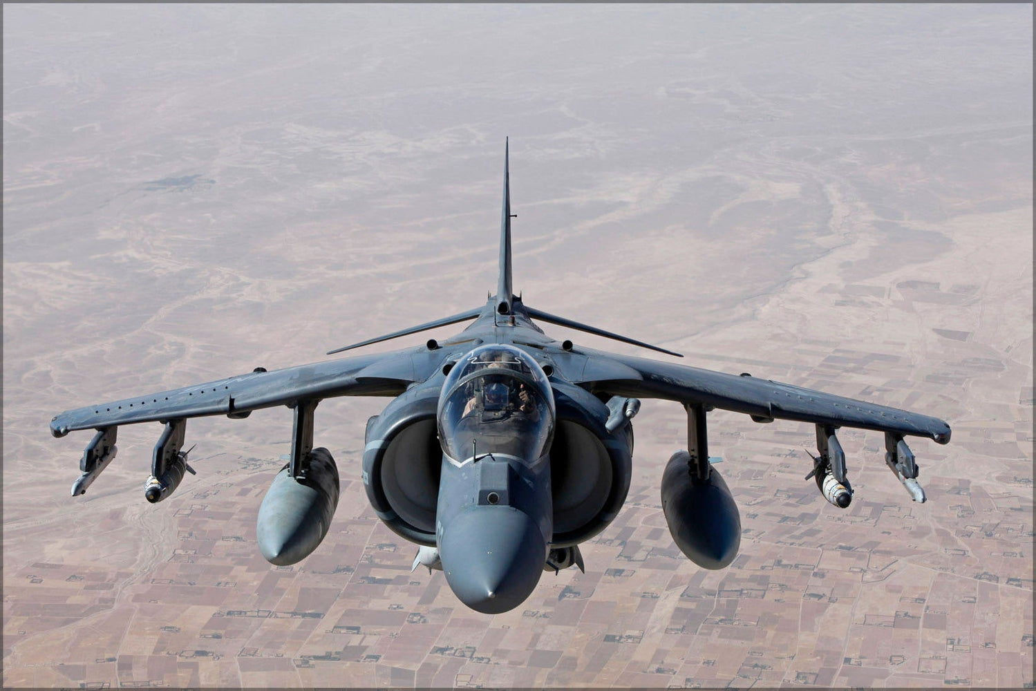 Poster, Many Sizes Available; A U.S. Marine Corps Av 8B Harrier Aircraft Assigned To Marine Attack Squadron Vma 311 Flies Over Helmand Provi