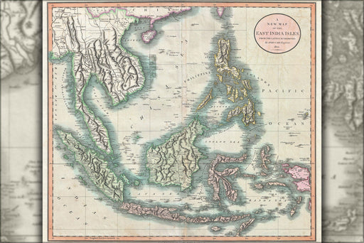 Poster, Many Sizes Available; 1801 Cary Map Of The East Indies And Southeast Asia ( Singapore, Borneo, Sumatra, Java, Philippines Vietnam