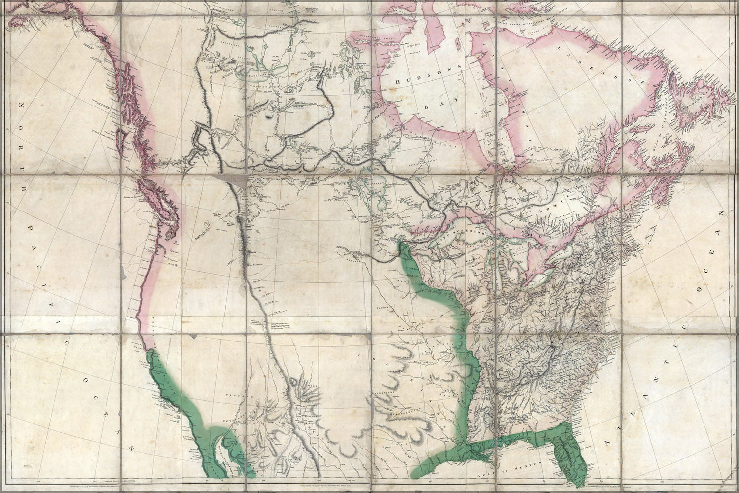 Poster, Many Sizes Available; 1802 Map Of North America United States And Canada