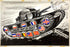 Poster, Many Sizes Available; Inf3 314 Unity Of Strength Tank With Allied Flags On Track Driving Wheels