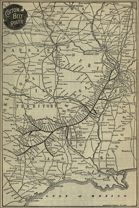 Poster, Many Sizes Available; 1901 Poor&#39;S St. Louis Southwestern Railway