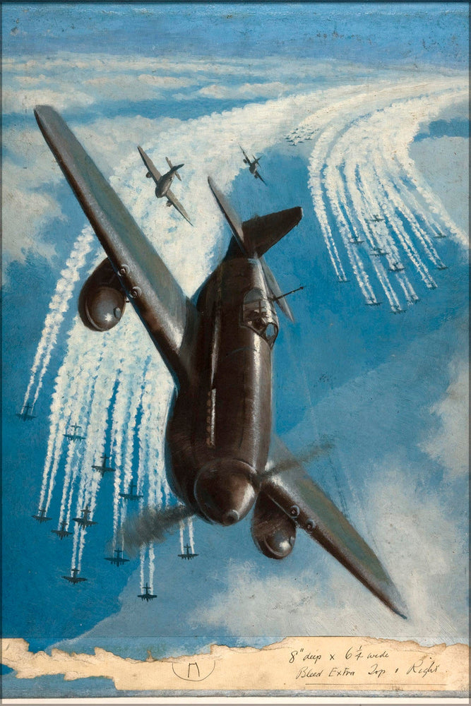 Poster, Many Sizes Available; Inf3 41 Fighter Aircraft Escort Artist Roy Nockolds 1939 1946