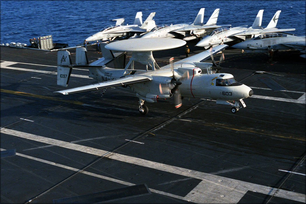 Poster, Many Sizes Available; Grumman E-2C Hawkeye E-2 Vaw-88 Cottonpickers Uss Nimitz