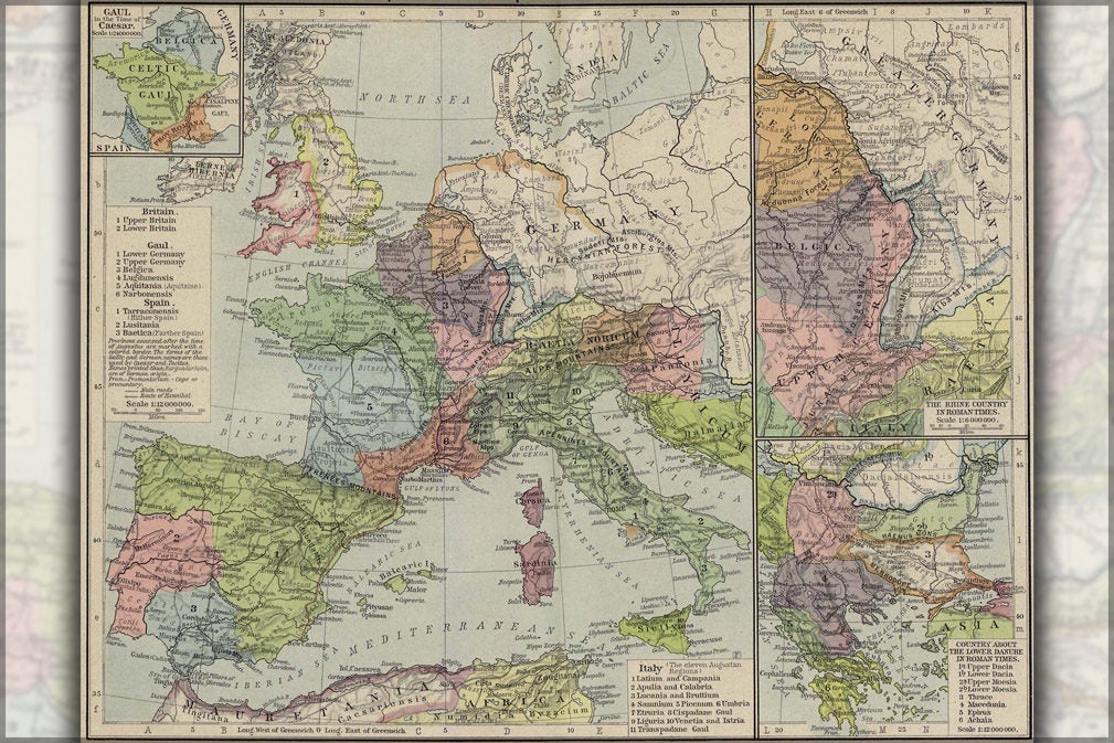 Poster, Many Sizes Available; European Provinces Of The Roman Empire